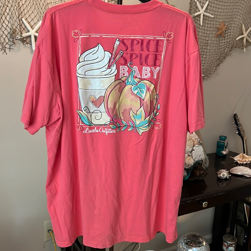 Womens XXL Coral Short sleeve